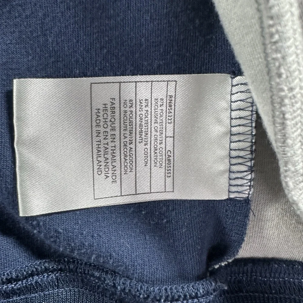 VINTAGE‎ Y2K Nike Track Jacket Mens Small Navy Blue Color Block Bomber